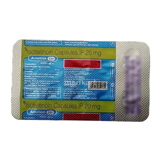 acnetoin i 20 softgel capsule 10's